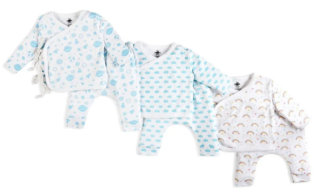 Infant Pajama Set Combo Of 3: Happy Cloud-Out Of World-Magic Bow