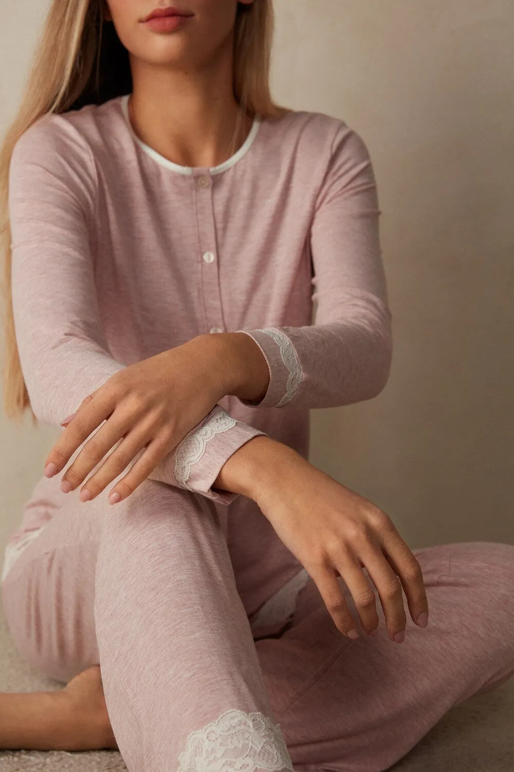 Intimissimi pajama shirt, motley pink