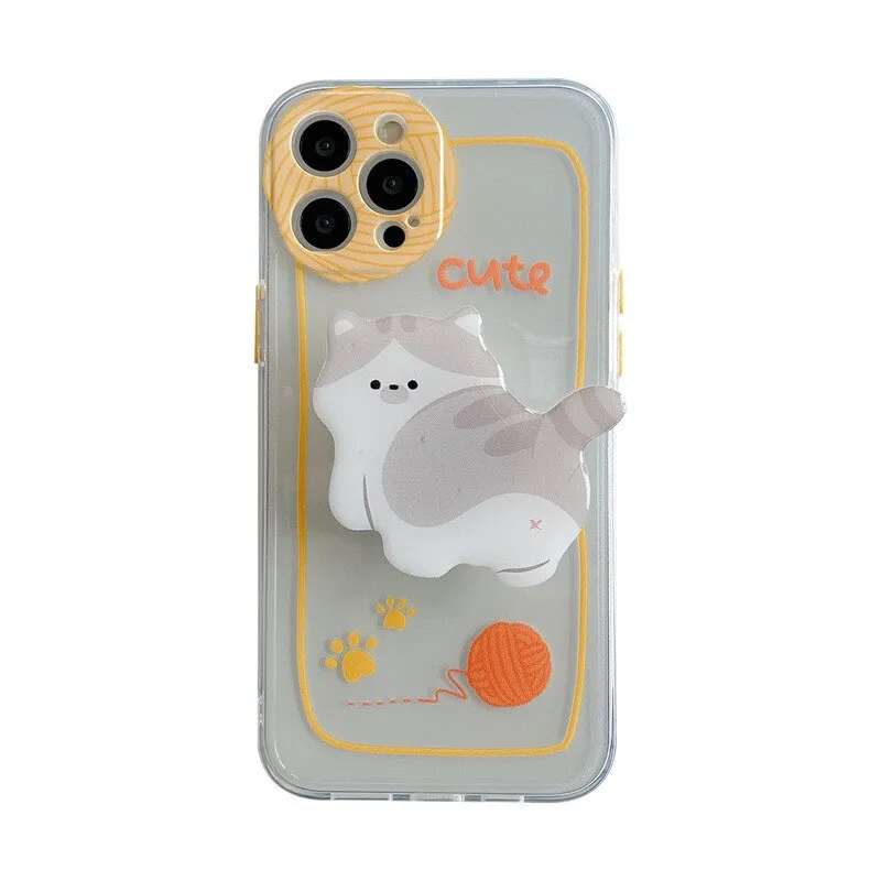 iPhone case with Cute Cat Holder