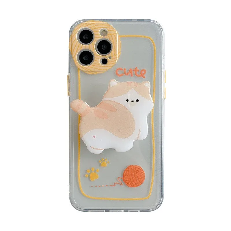 iPhone case with Cute Cat Holder