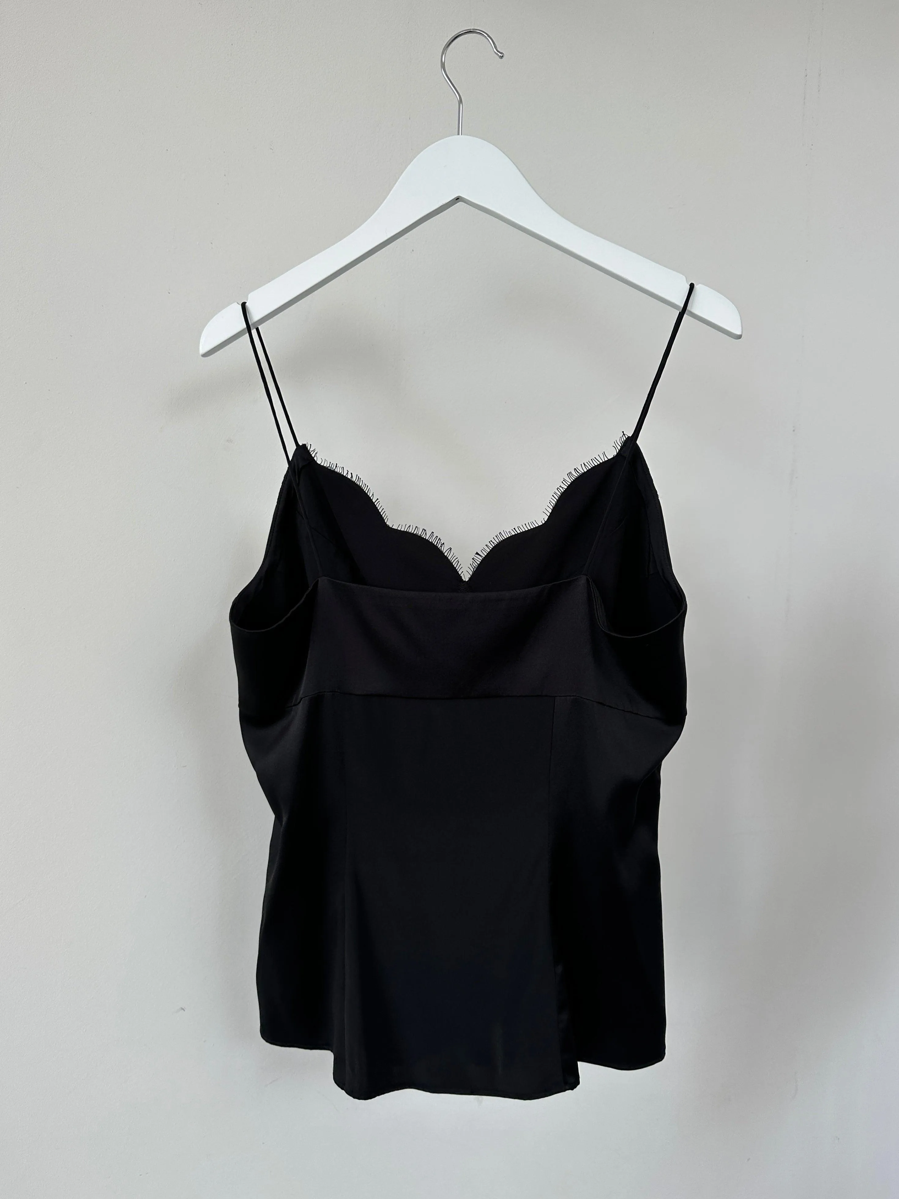 Jaeger Silk Lace Trim Cami Top - S