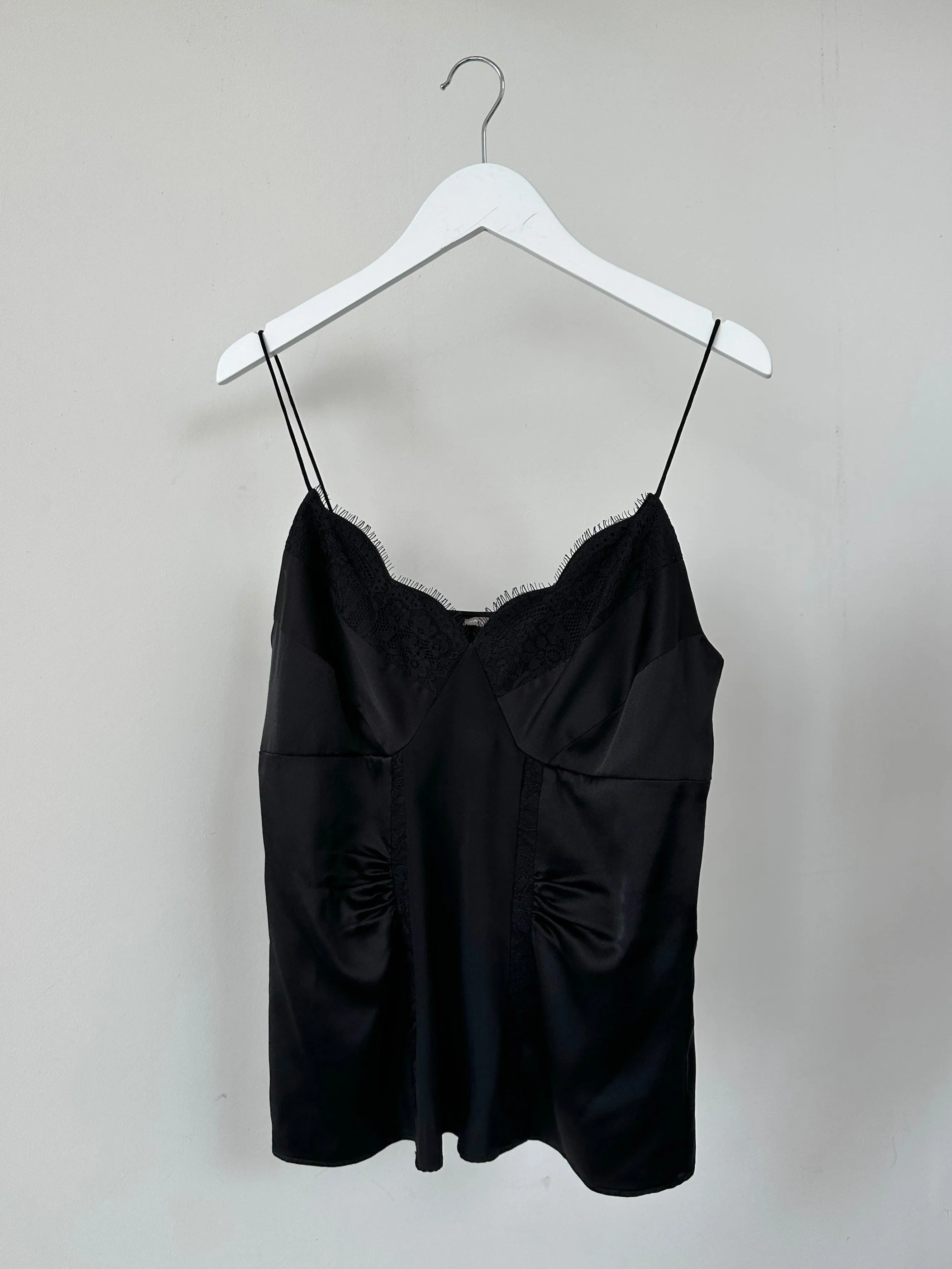 Jaeger Silk Lace Trim Cami Top - S