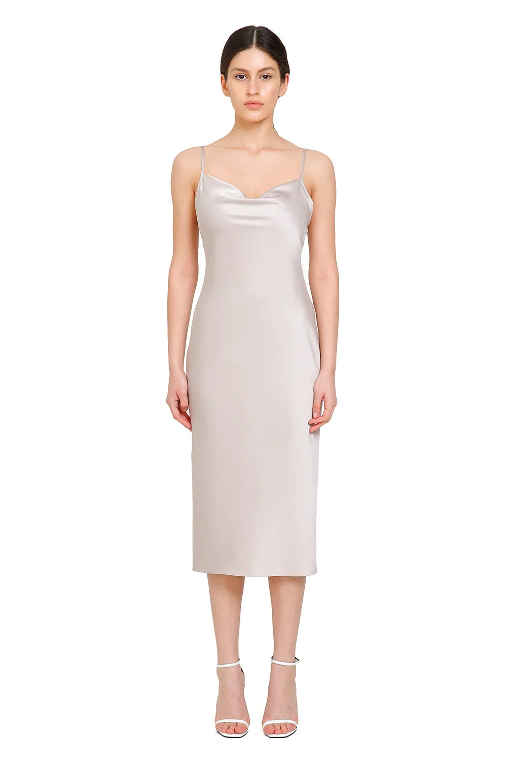 Janna Shell Silk Slip Dress