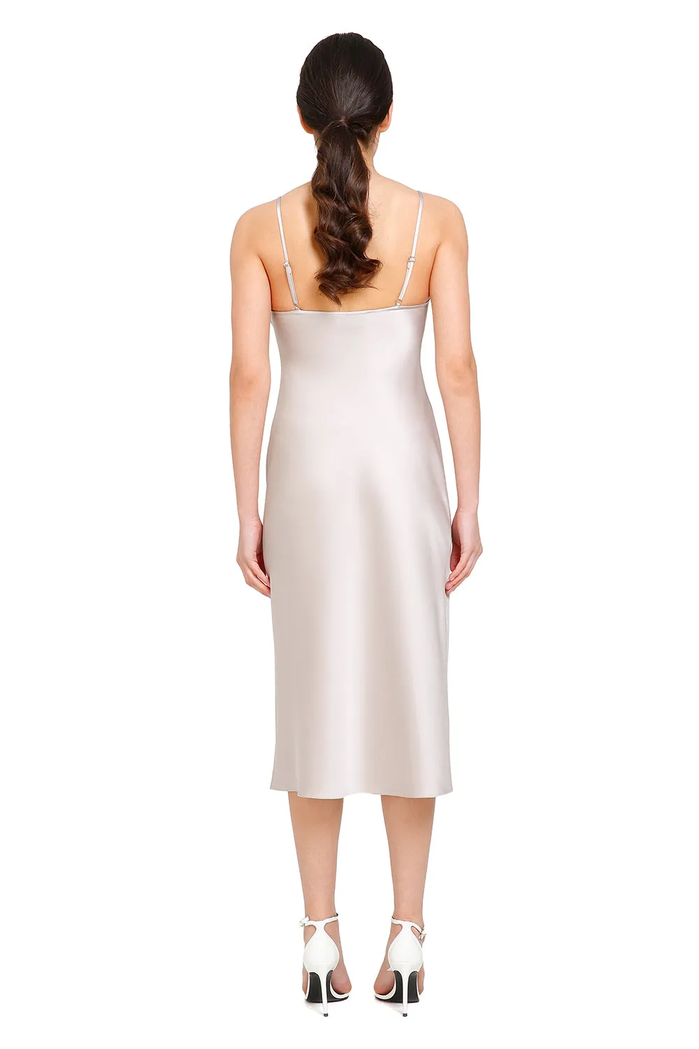 Janna Shell Silk Slip Dress