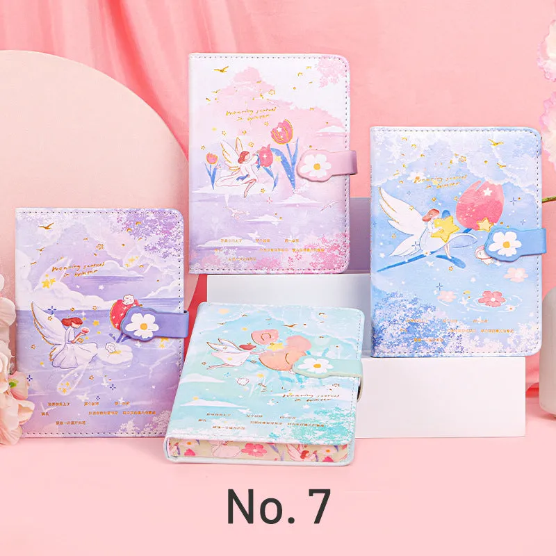 Kawaii Cartoon Girl Soft Cover Diary Notebook Set