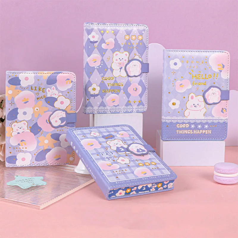 Kawaii Cartoon Girl Soft Cover Diary Notebook Set