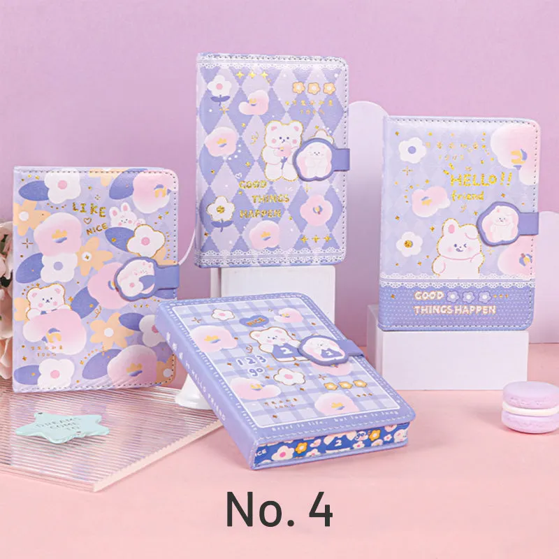 Kawaii Cartoon Girl Soft Cover Diary Notebook Set