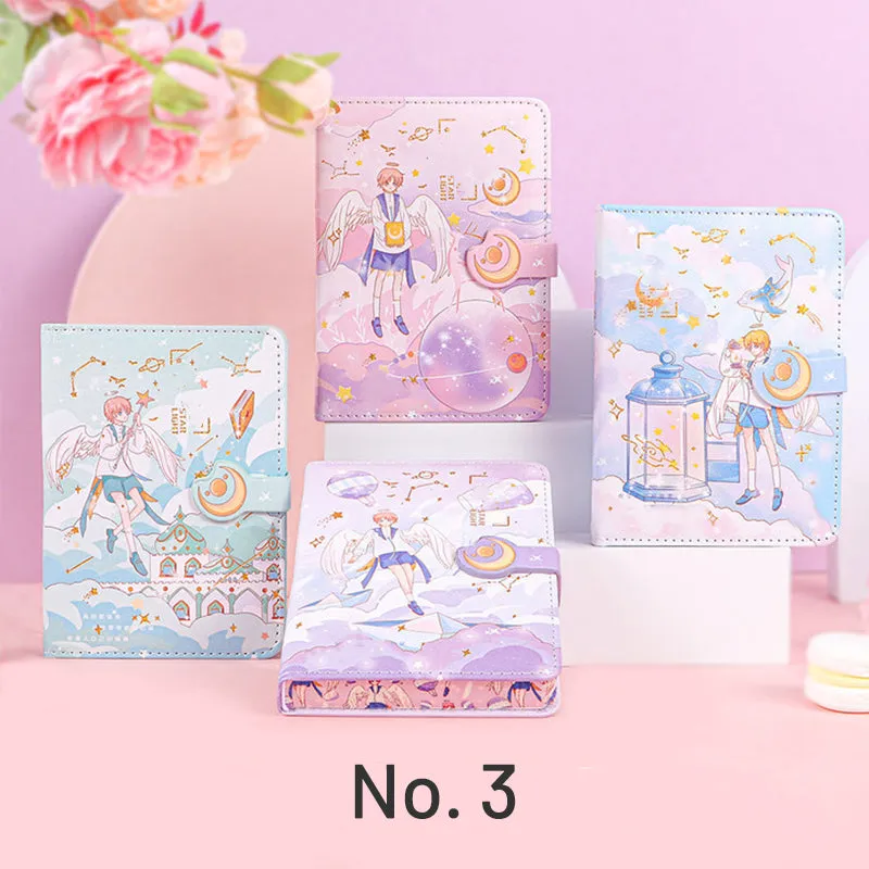Kawaii Cartoon Girl Soft Cover Diary Notebook Set