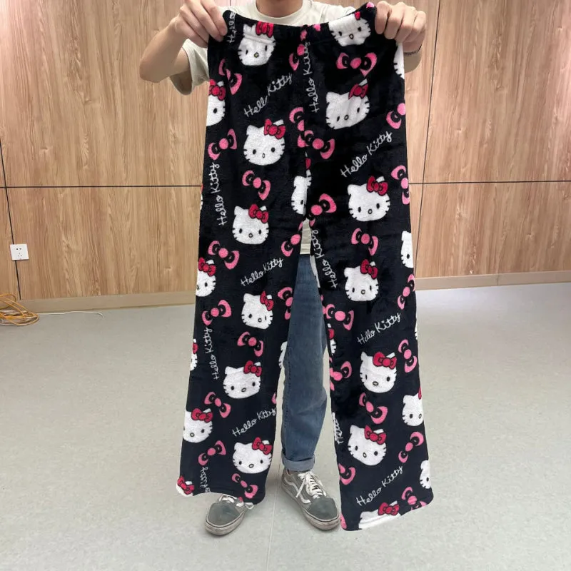 Kawaii Cartoon Kitty Casual Home Trousers - Kimi
