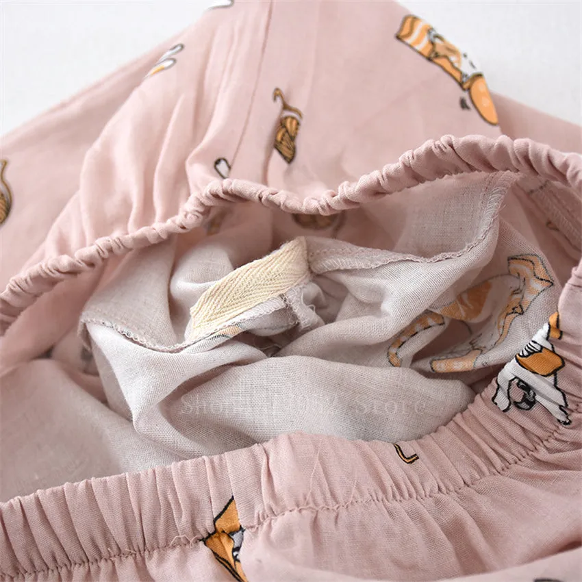 Kawaii Cat Printed Kimono Lover Pajamas