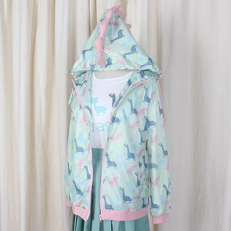 Kawaii Dinosaur Hoodie Jacket AD10304