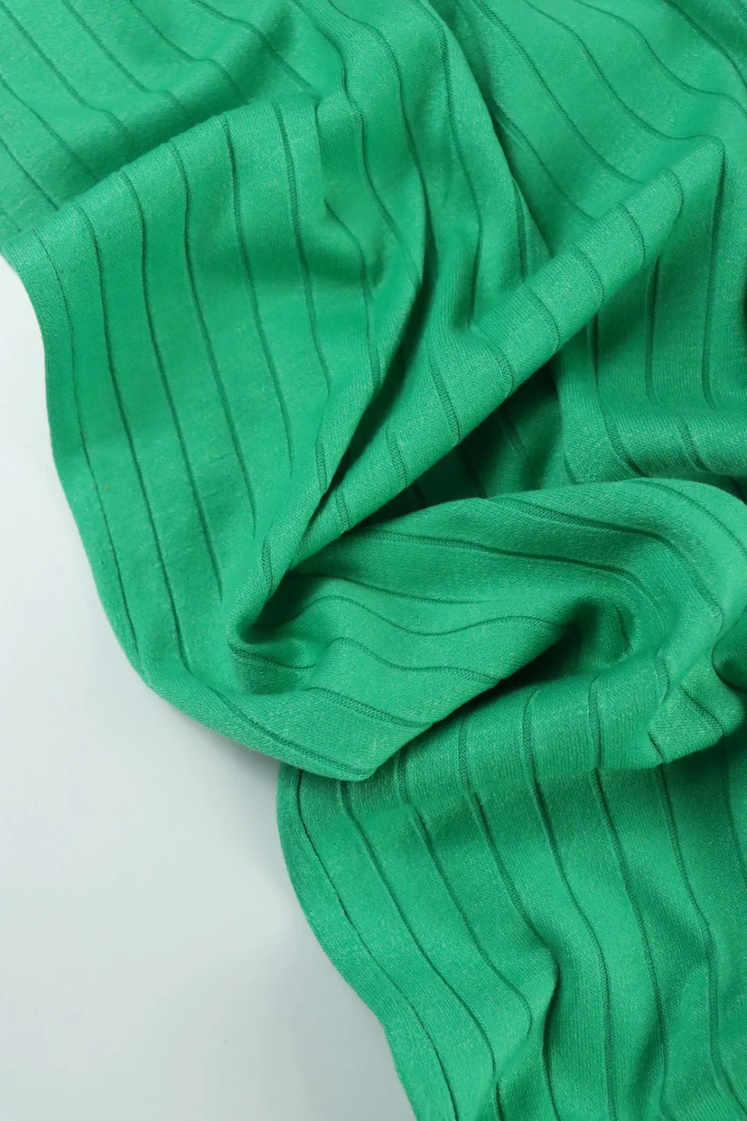 Kelly Green Seville Wide Rib Knit