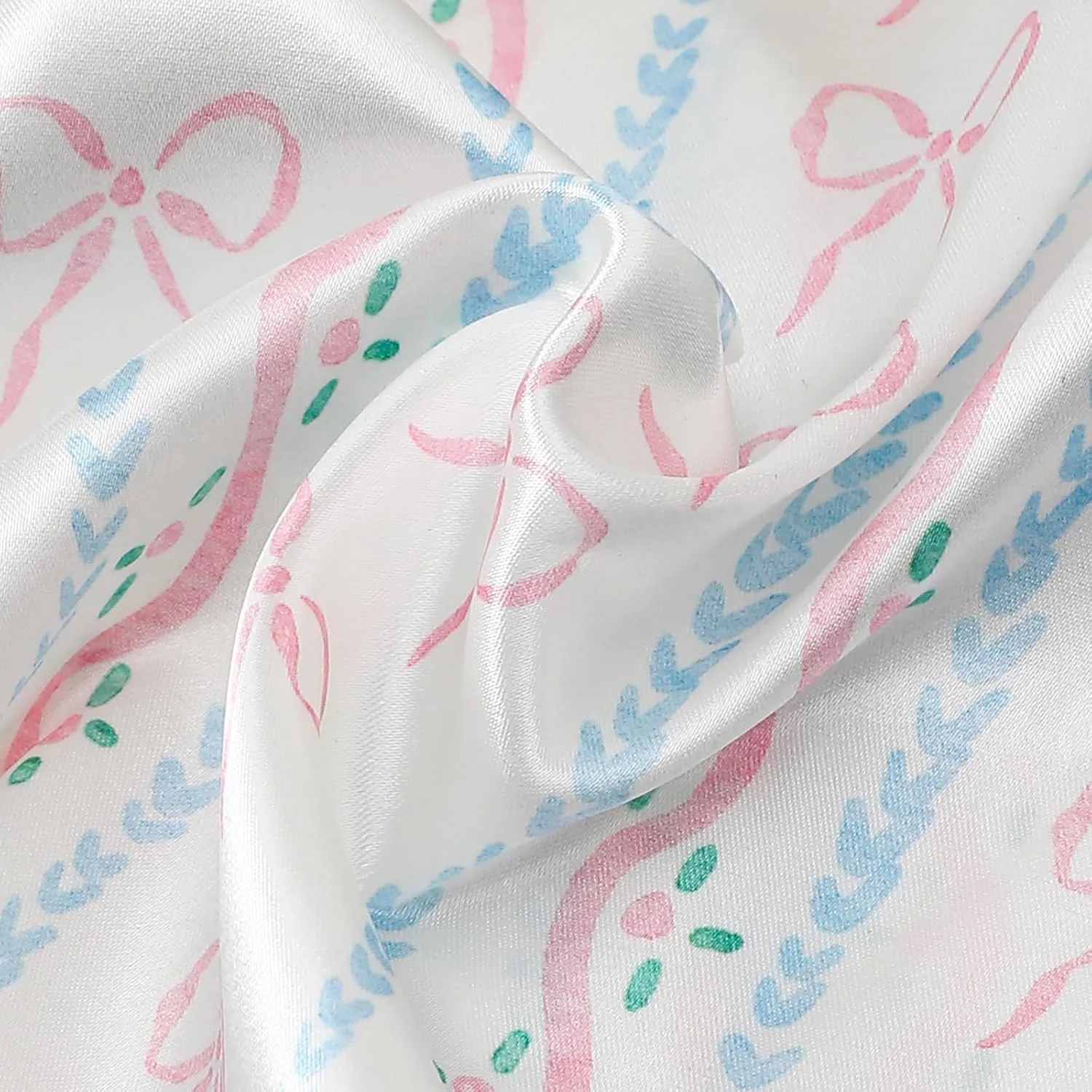 Kids Baby Girls Satin Pajamas Set Valentines Heart Print Pajamas Button Shirt Pj Pants Toddler 2 Piece Pjs Sleepwear