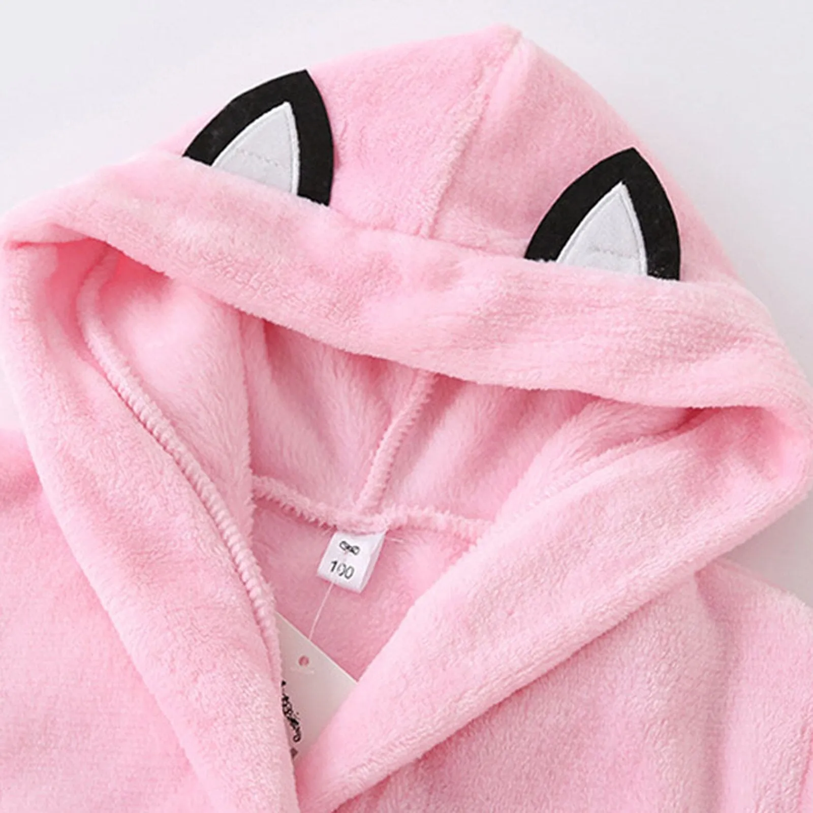 Kids Cute Cartoon Pattern Hooded Robes/Flannel Night-Robe