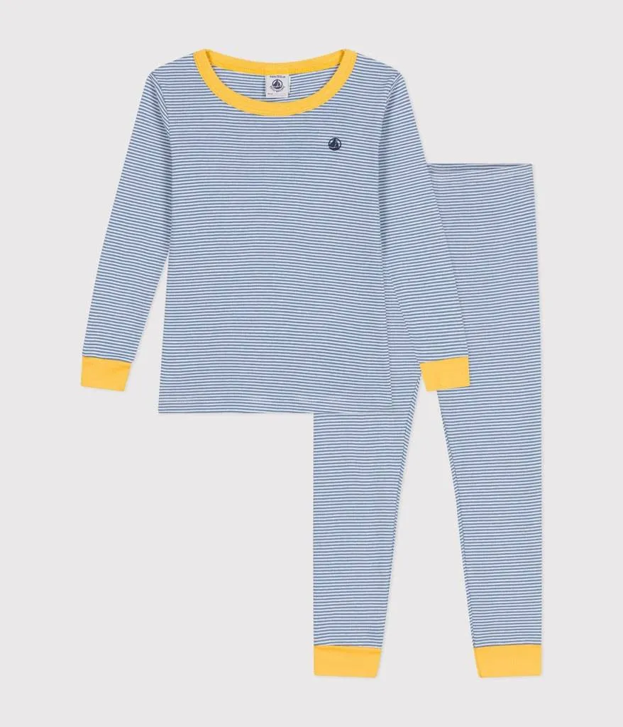 Kids Stripy Fitted Cotton Pajamas