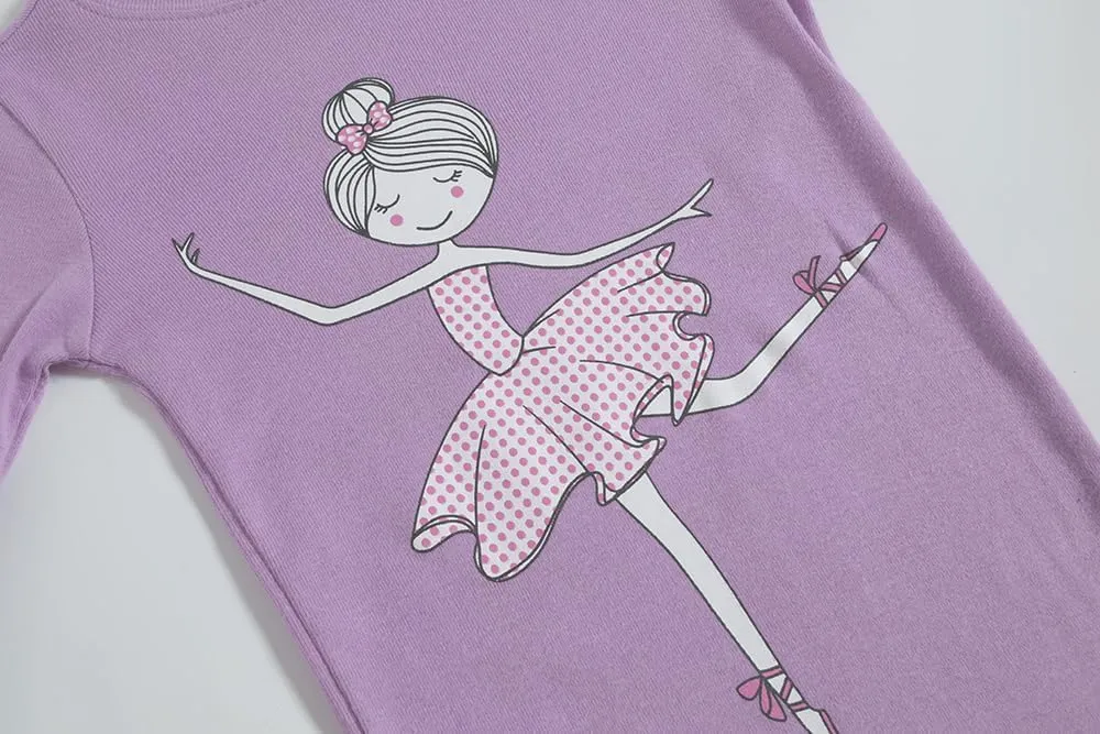 KikizYe Girls Pajamas Set Kids Long Sleeve PJs Cotton Jammies