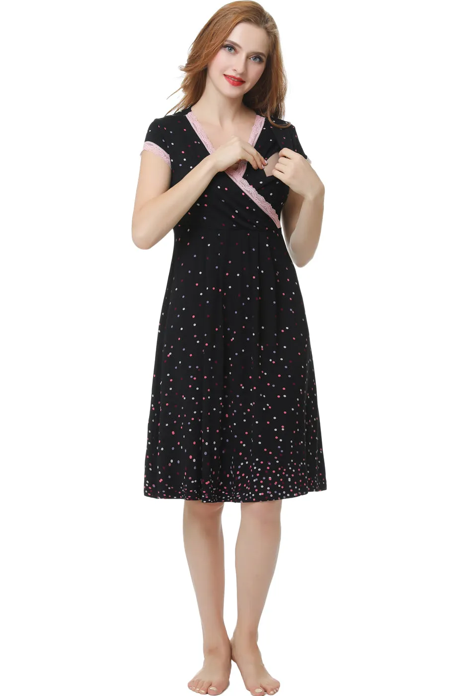 Kimi   Kai Maternity "Jay" Nursing Nightgown