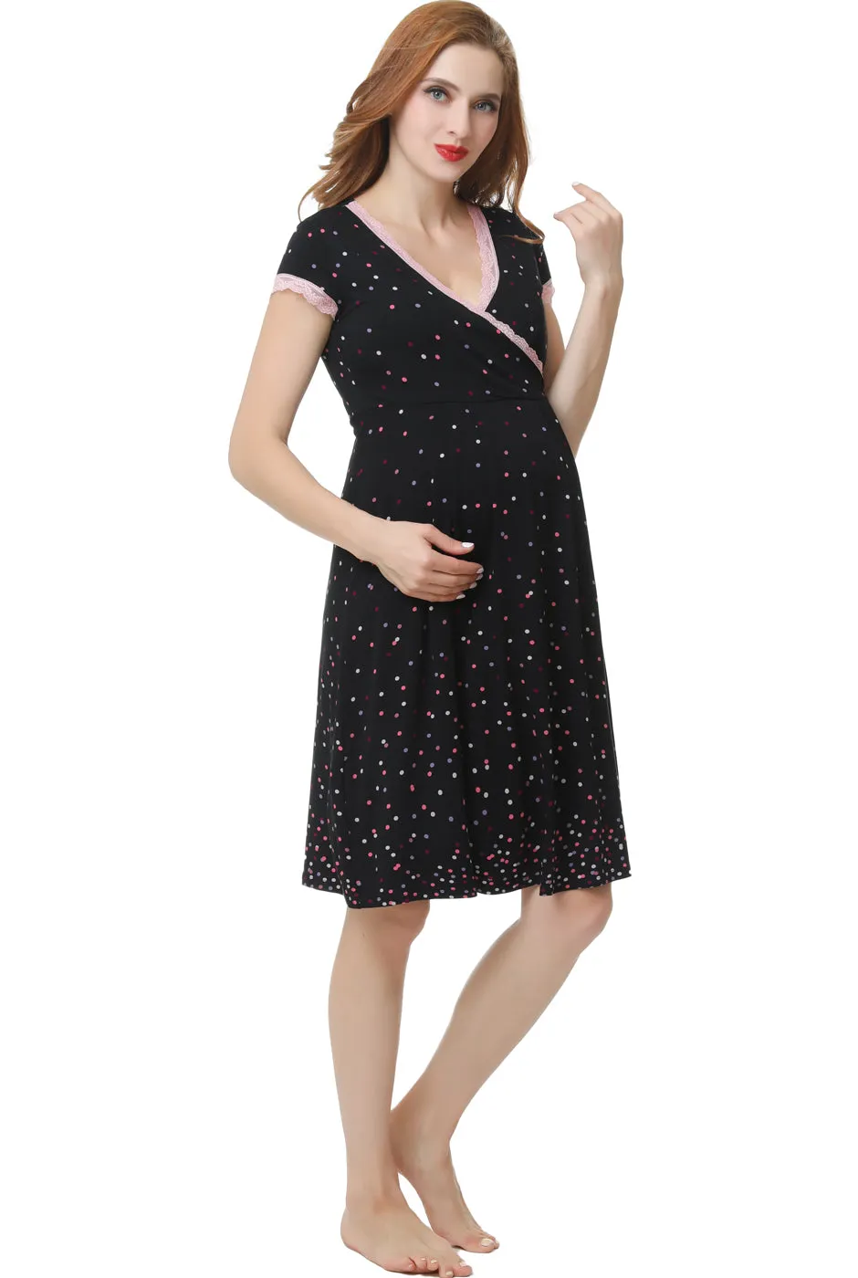 Kimi   Kai Maternity "Jay" Nursing Nightgown