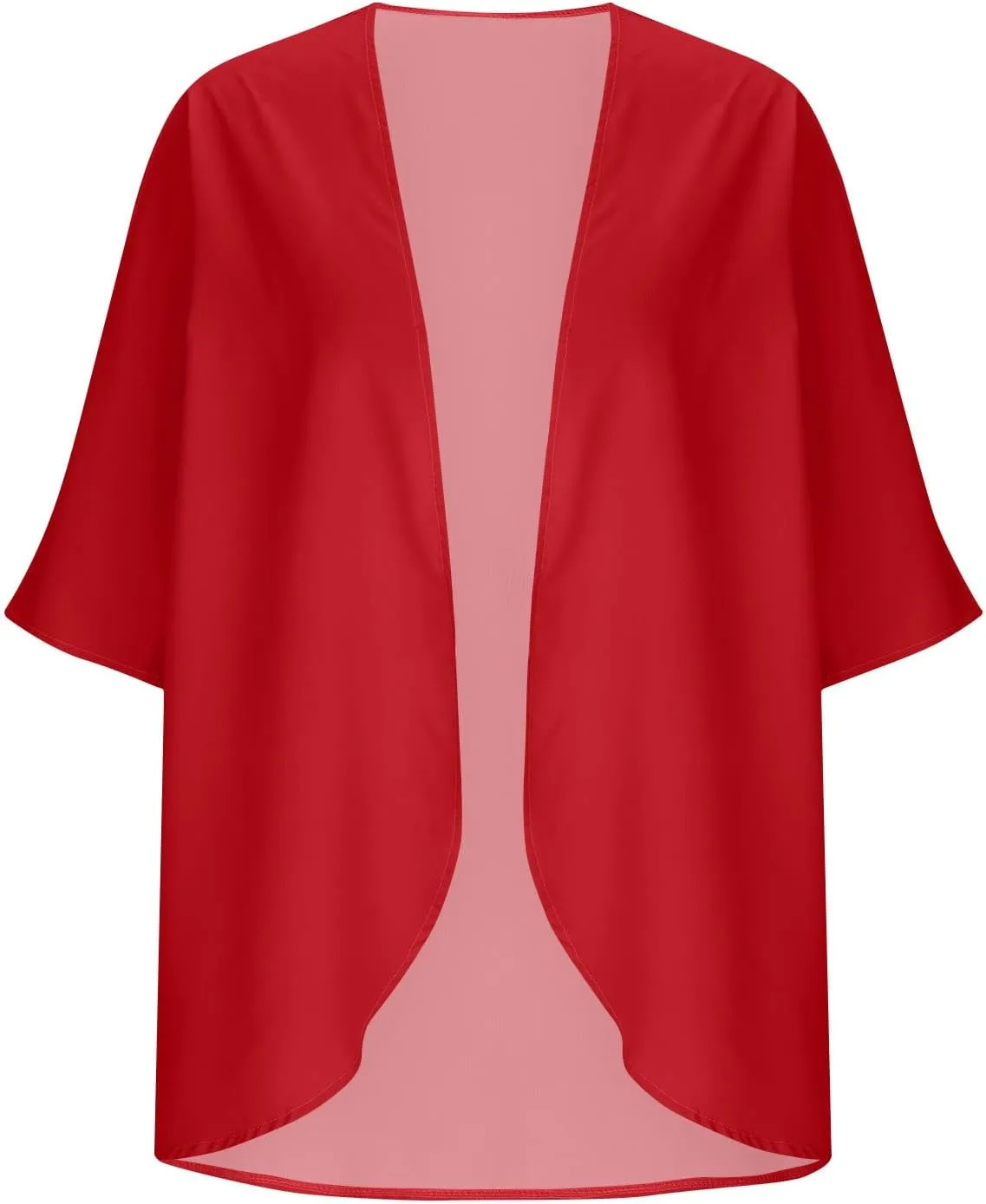 Kimono Cardigan for Women Ladies Summer Lightweight Puff Sleeve Cover Up Casual Tops Beach Clothes