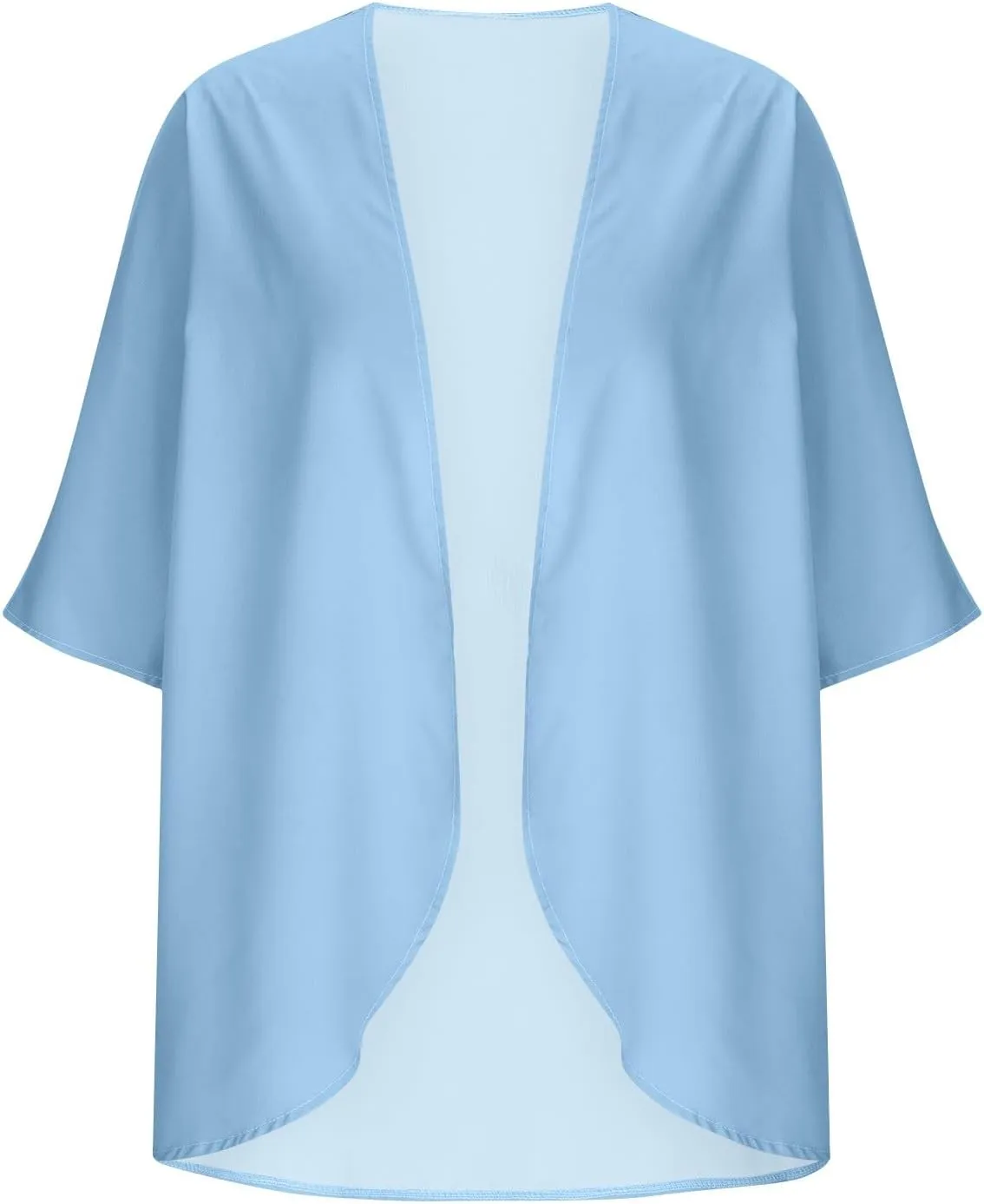 Kimono Cardigan for Women Ladies Summer Lightweight Puff Sleeve Cover Up Casual Tops Beach Clothes