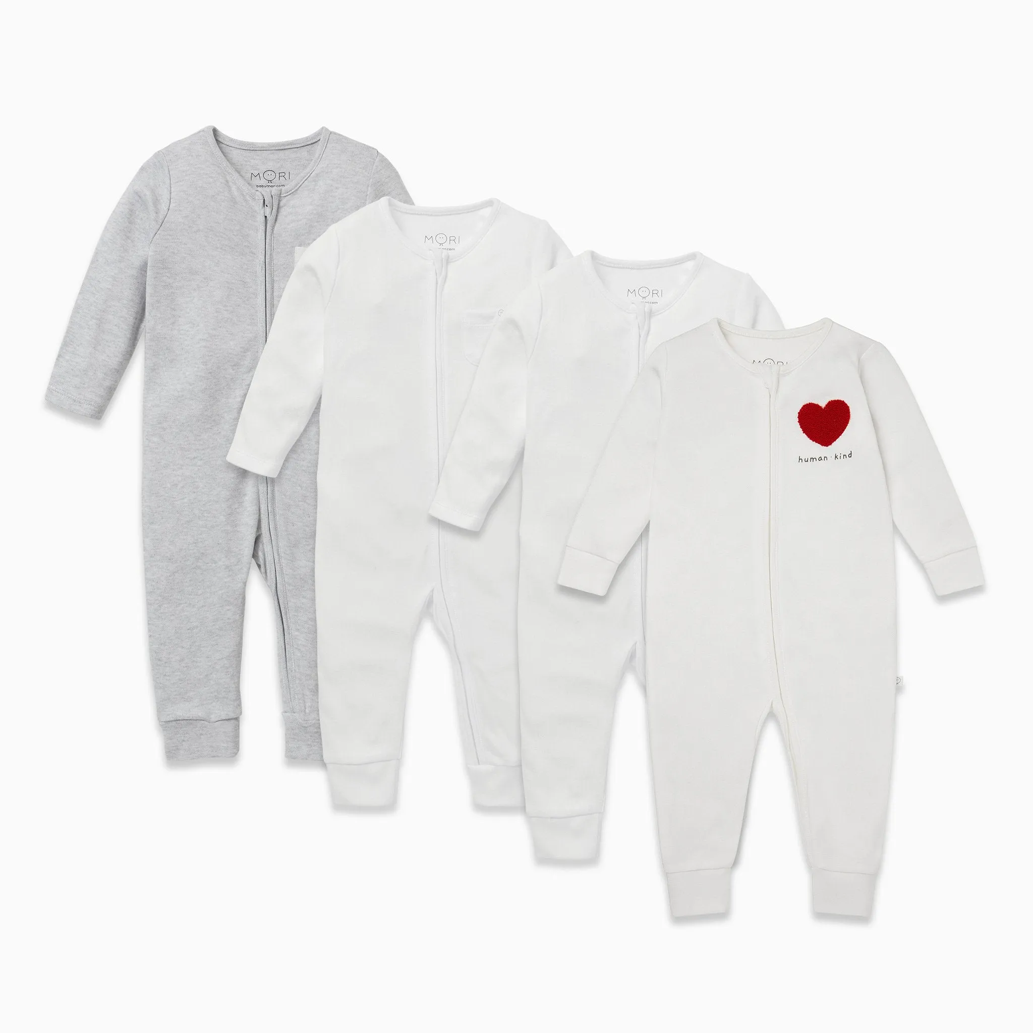 Kind Zip Baby Pajamas 4 Pack