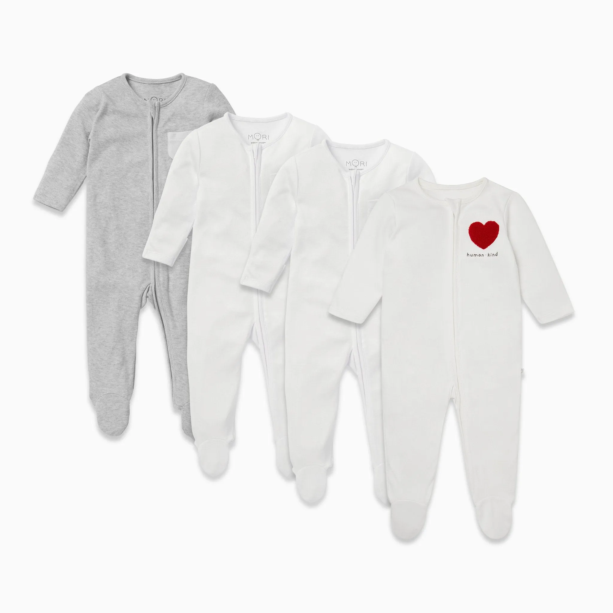 Kind Zip Baby Pajamas 4 Pack