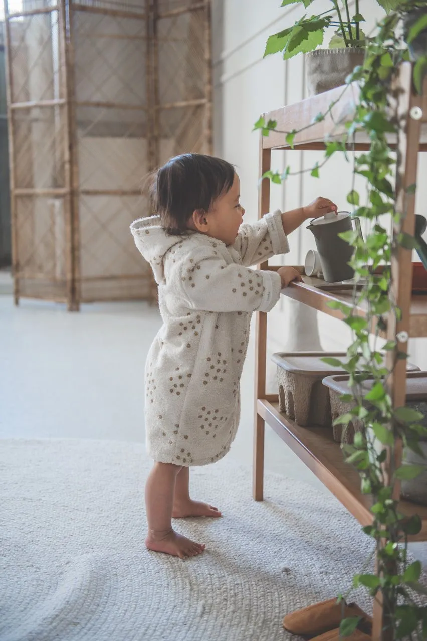 Koeka Bathrobe Baby Cotton | Flower Crown Natural