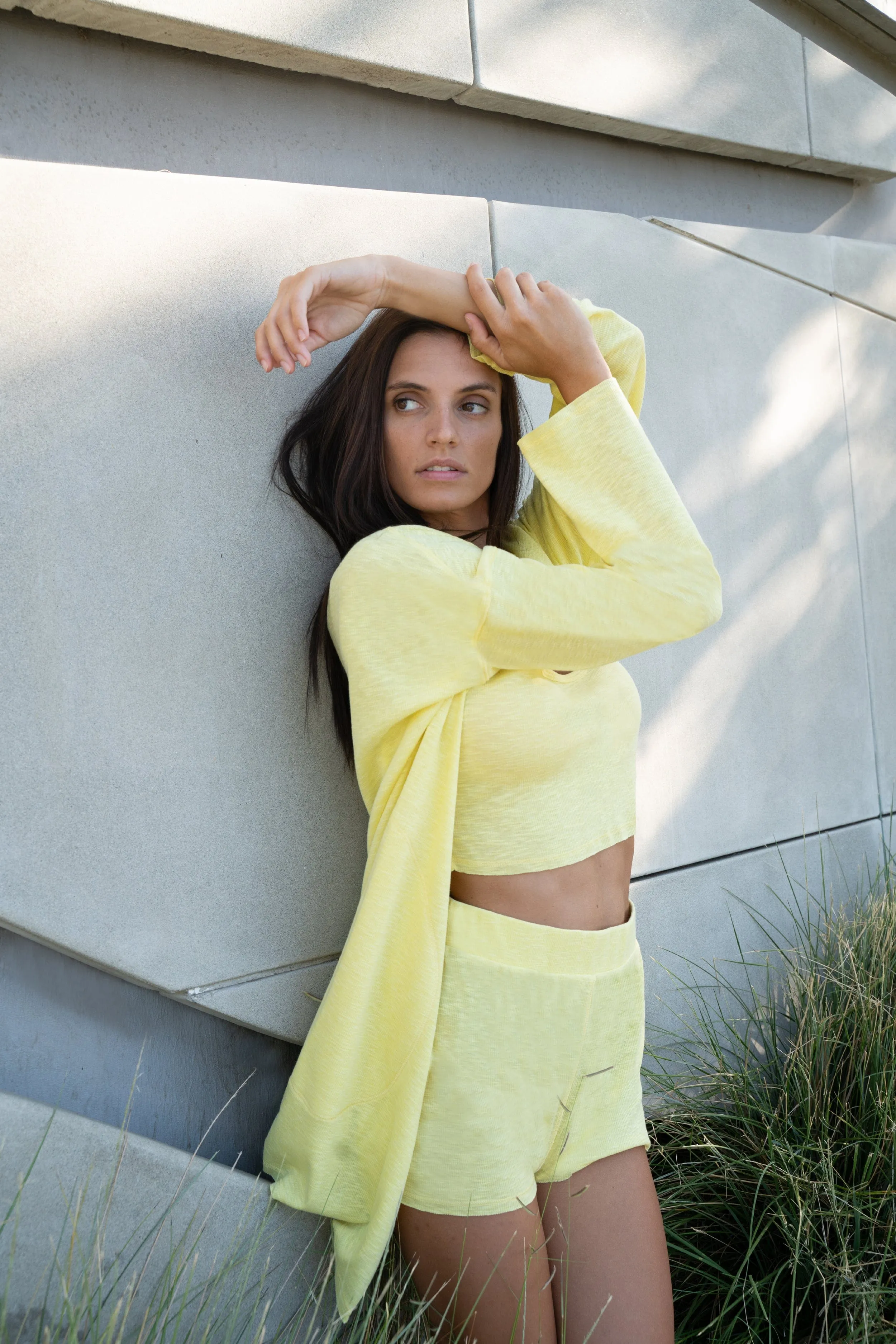 Kora Cotton 3-Piece Lounge Set - Banana