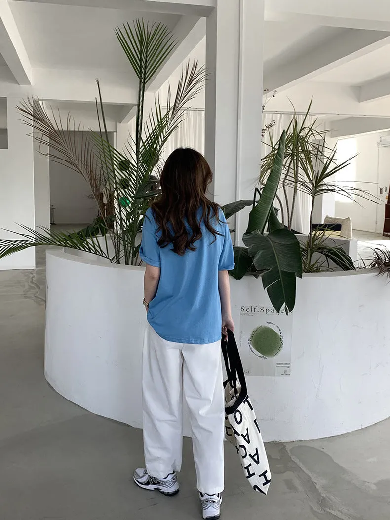 [Korean Style] 2 Color Cinched Waist Pleated Trousers