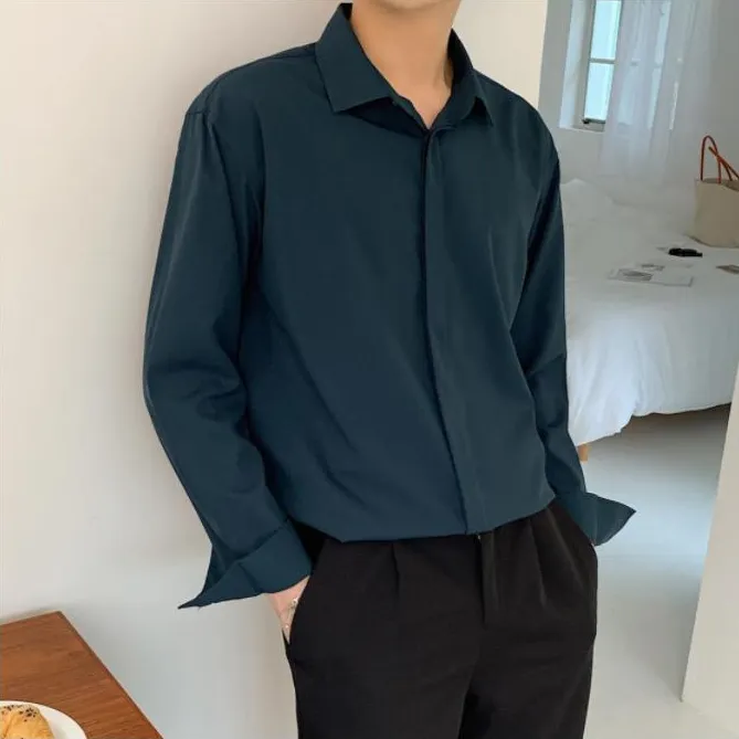 [Korean Style] 3 Colors Viscose Shirts