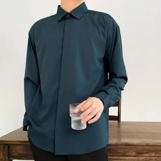 [Korean Style] 3 Colors Viscose Shirts