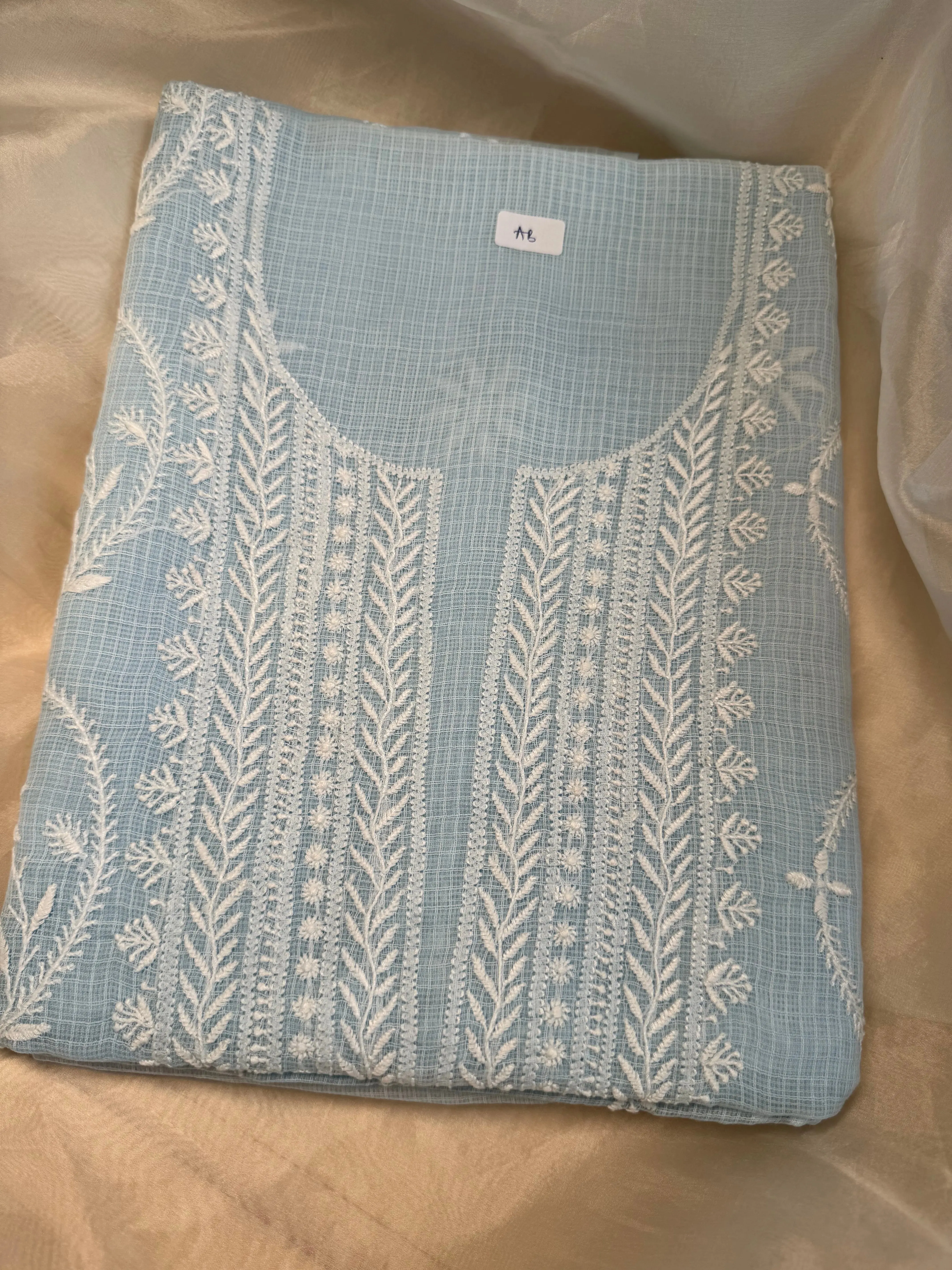 Kota Length with Dupatta - Light Blue