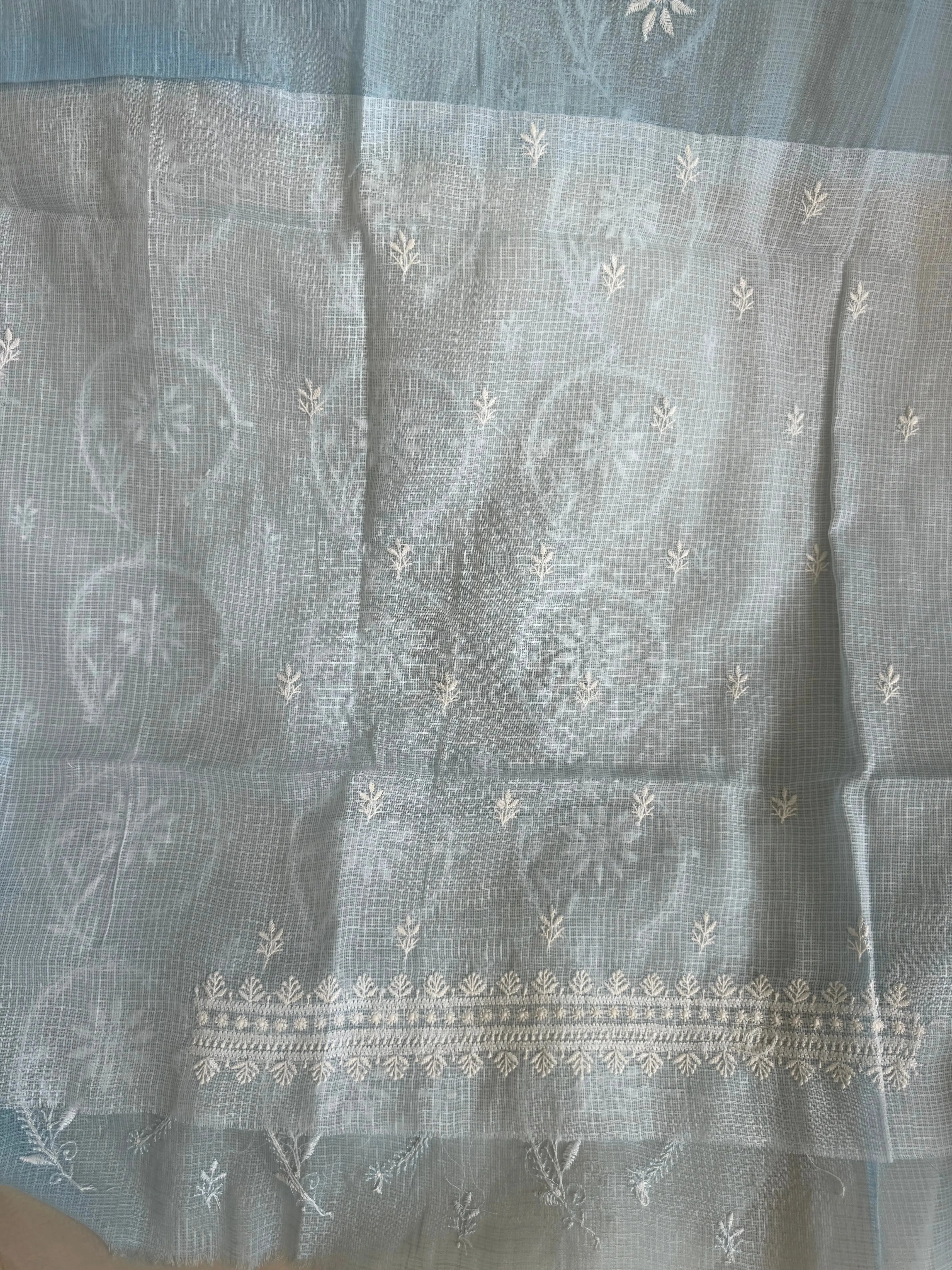 Kota Length with Dupatta - Light Blue