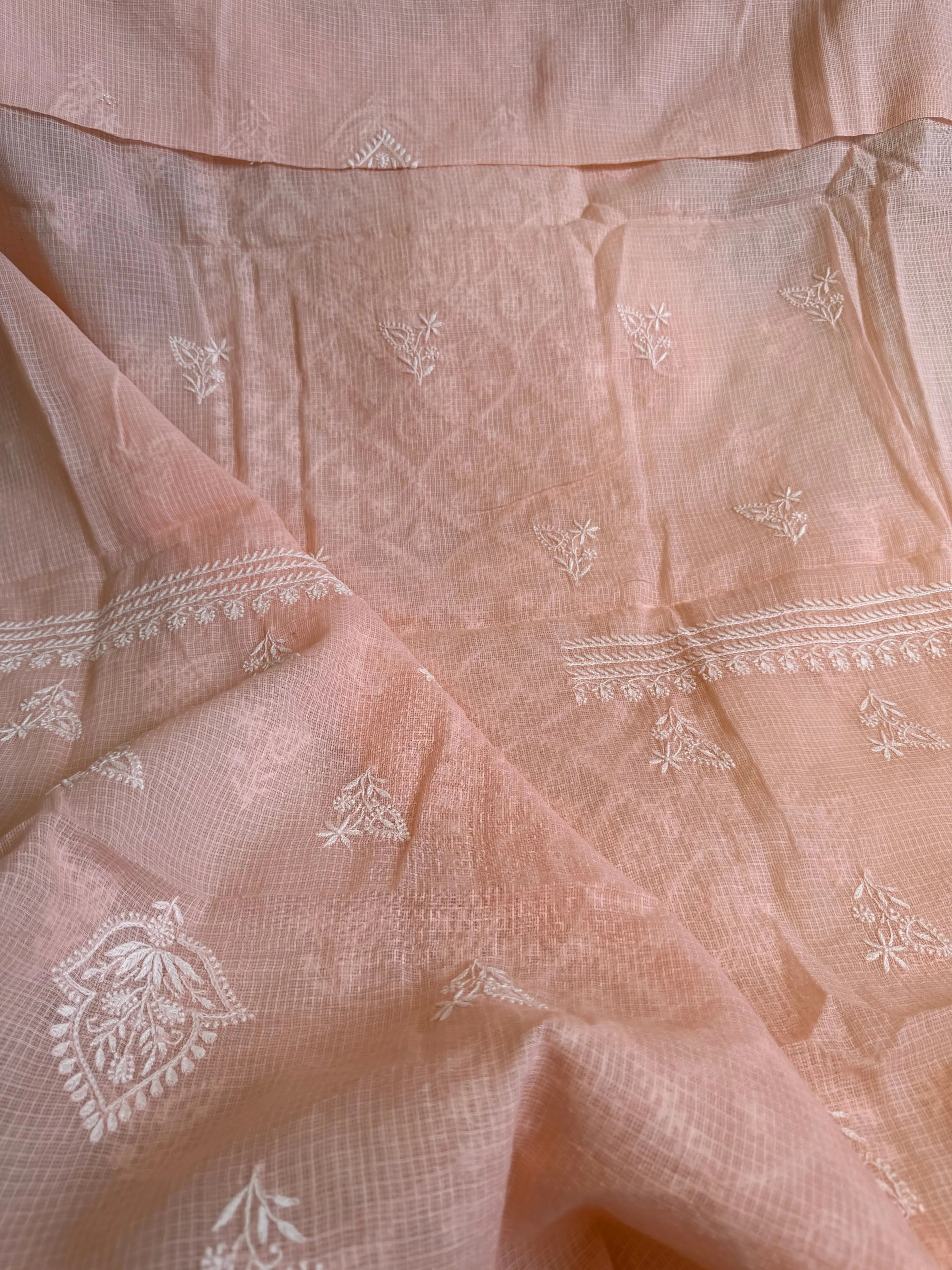 Kota Length with Dupatta - Peach