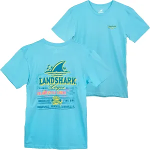 Landshark Men's Light Blue Tee Shirt