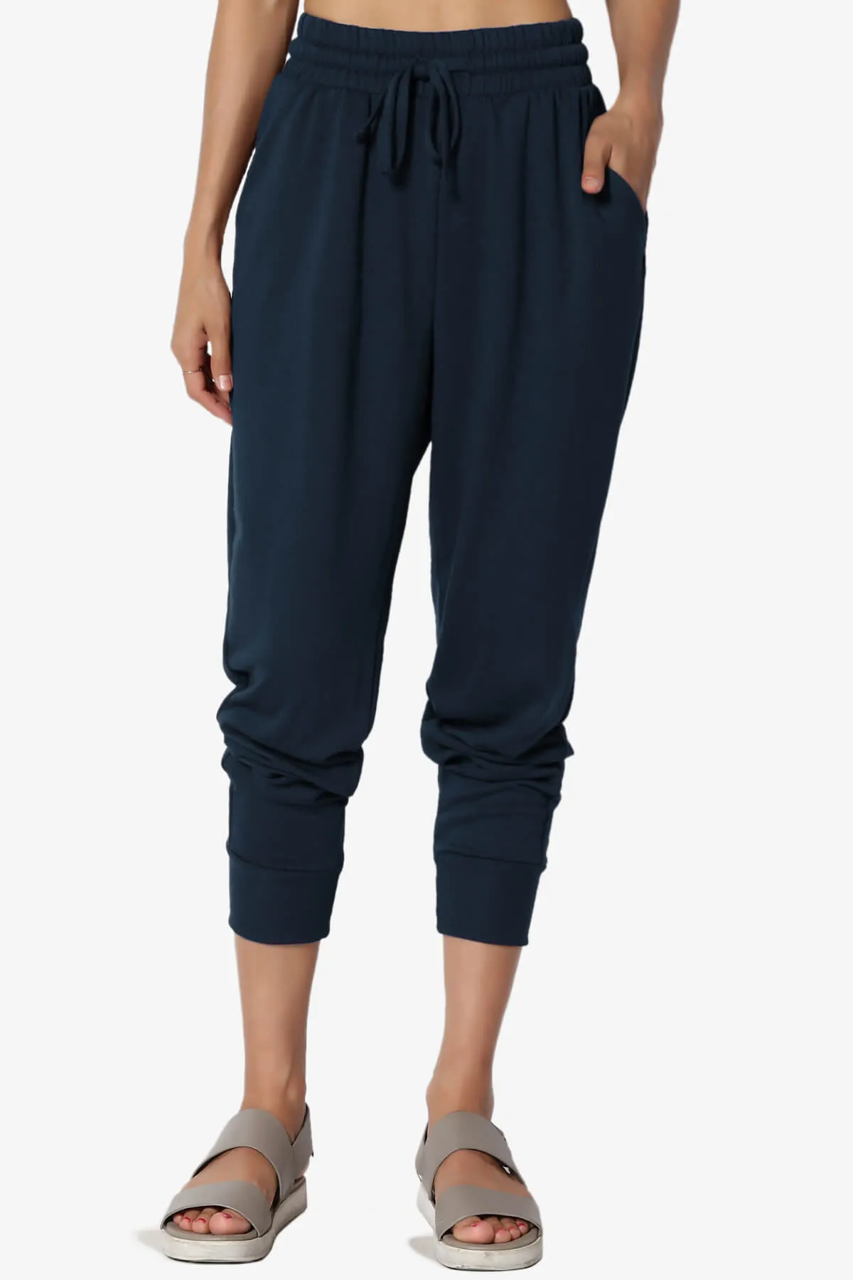 Lanette Drawstring Jersey Jogger Pants