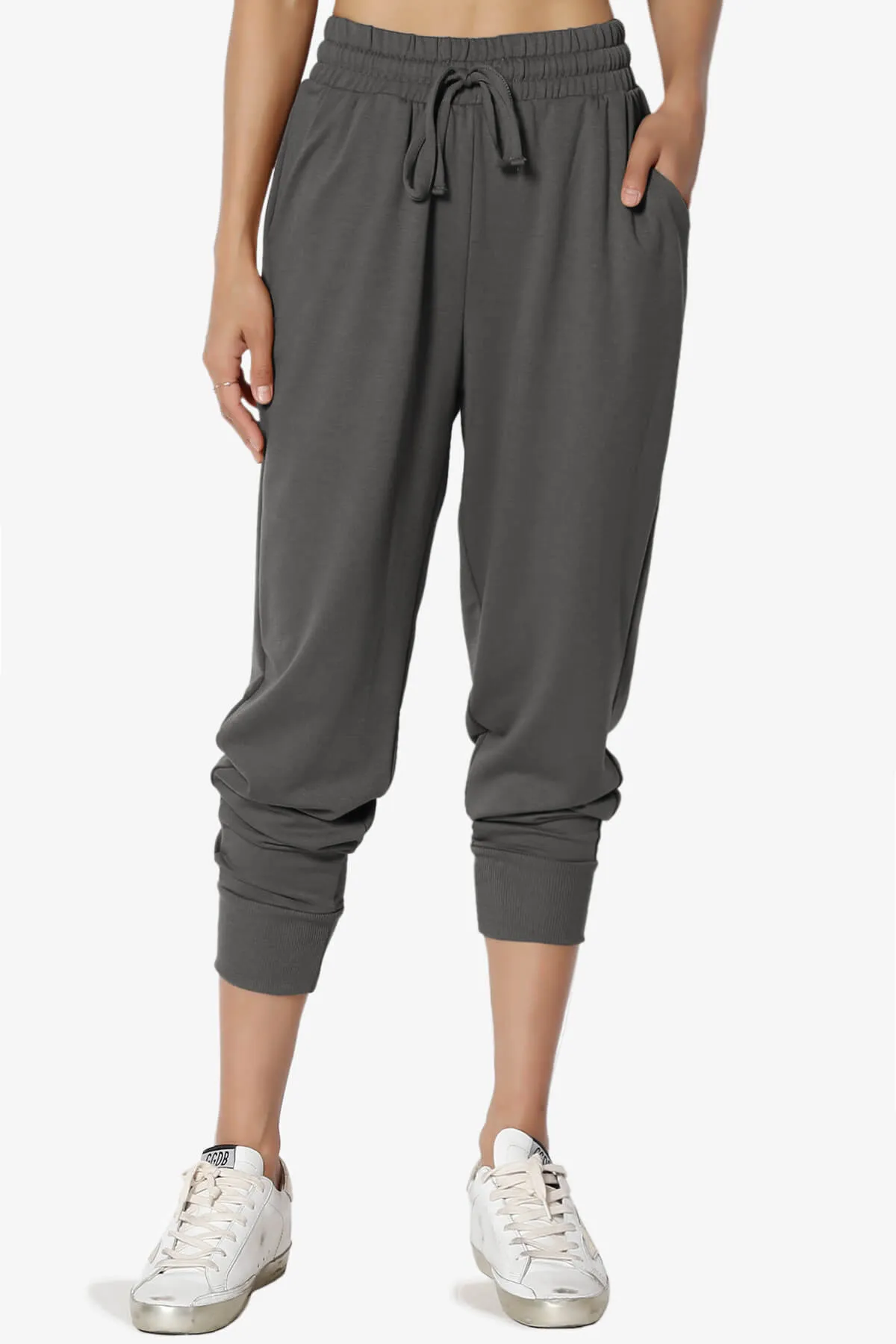 Lanette Drawstring Jersey Jogger Pants