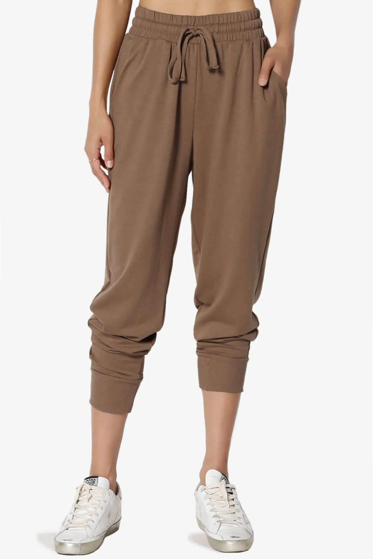 Lanette Drawstring Jersey Jogger Pants