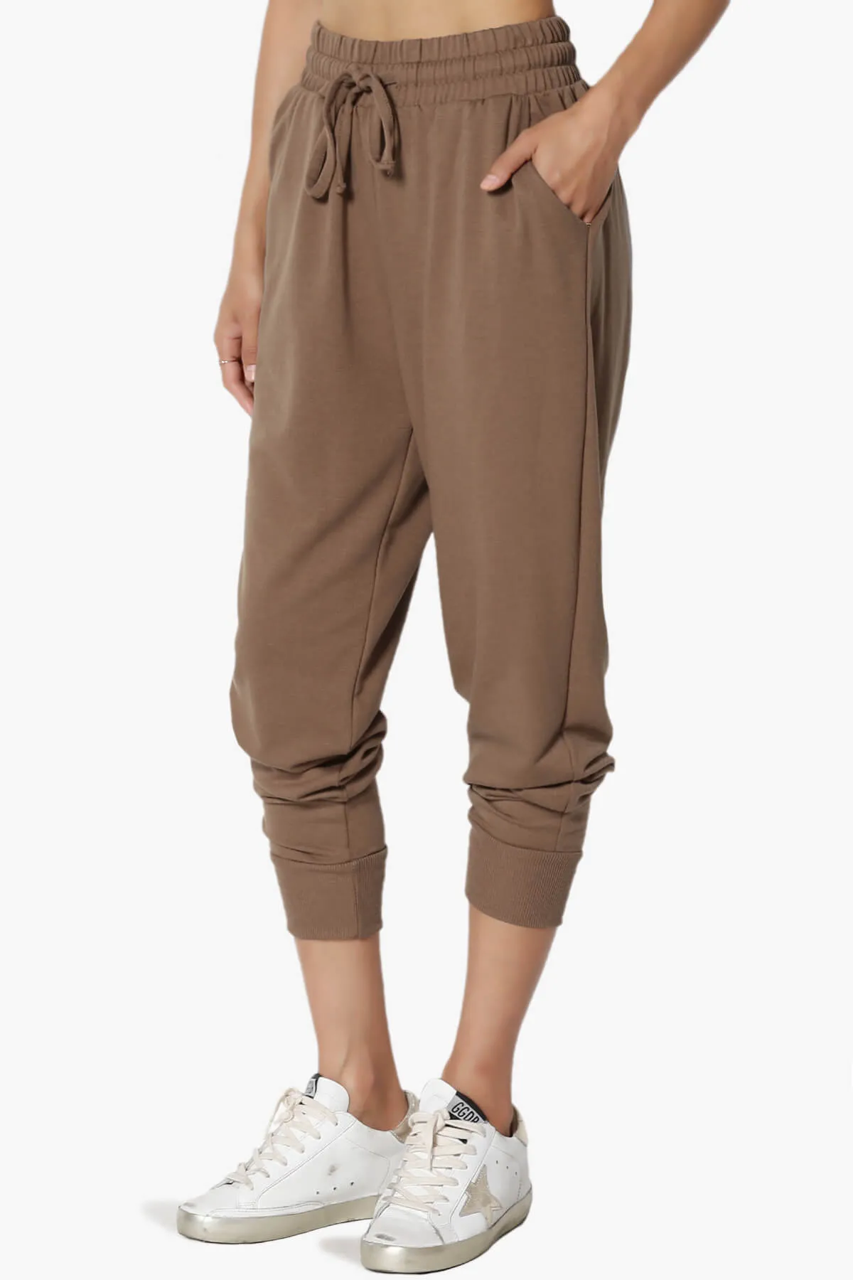 Lanette Drawstring Jersey Jogger Pants