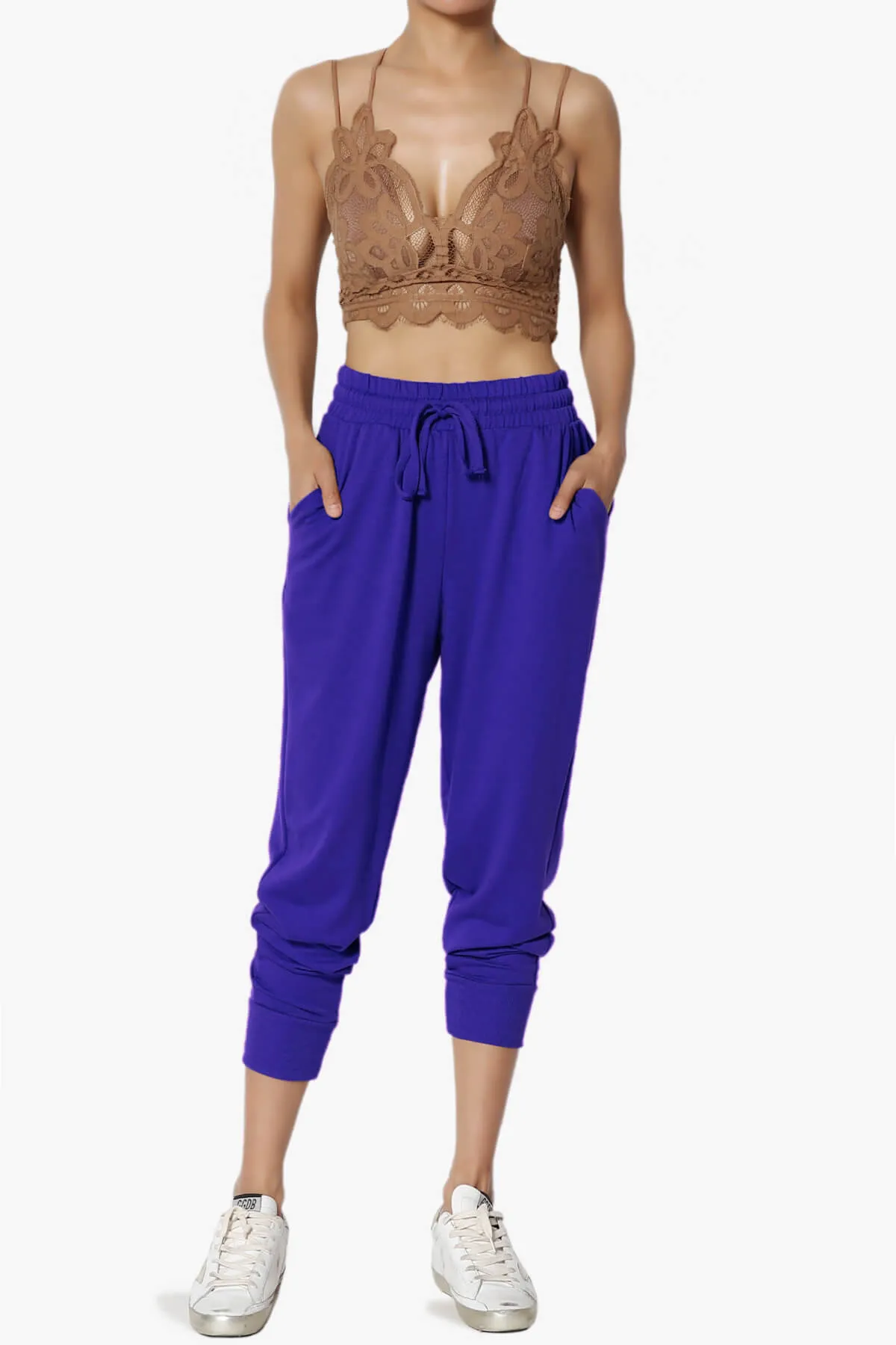 Lanette Drawstring Jersey Jogger Pants