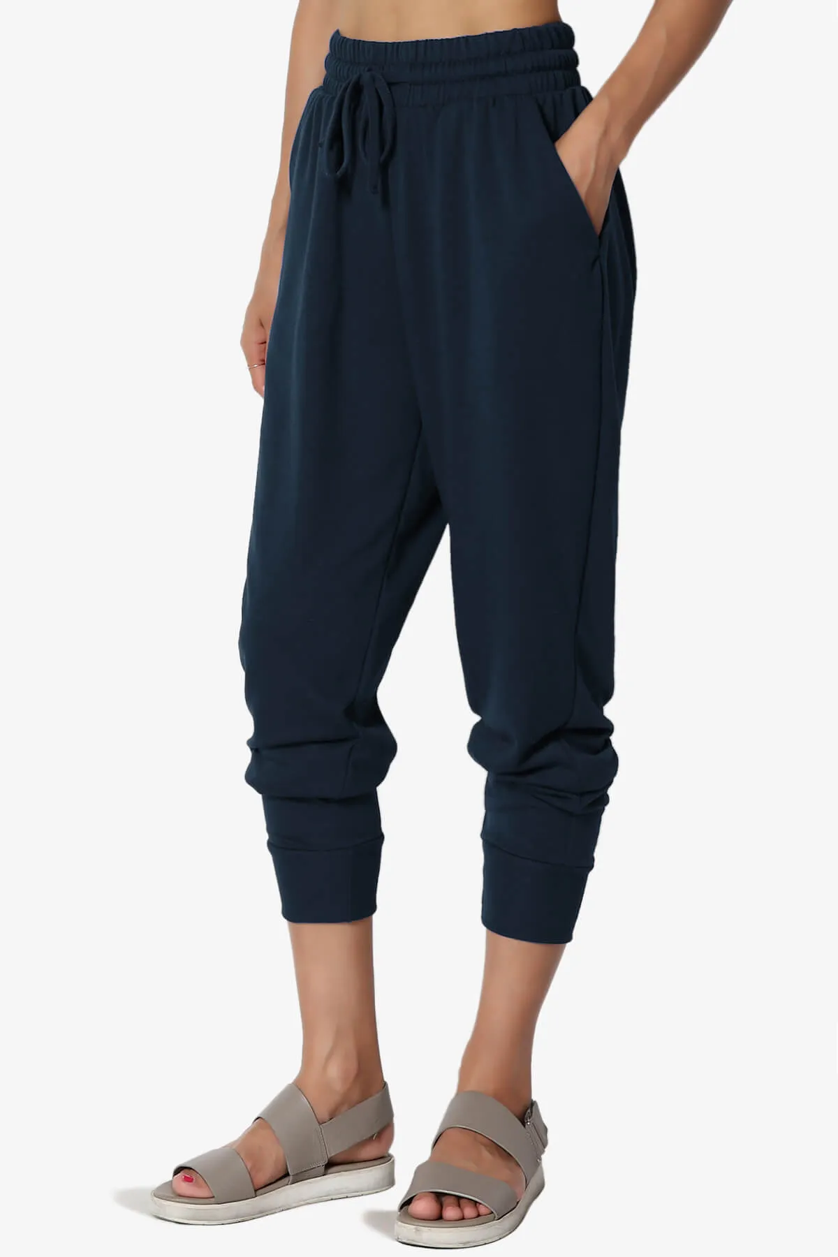 Lanette Drawstring Jersey Jogger Pants