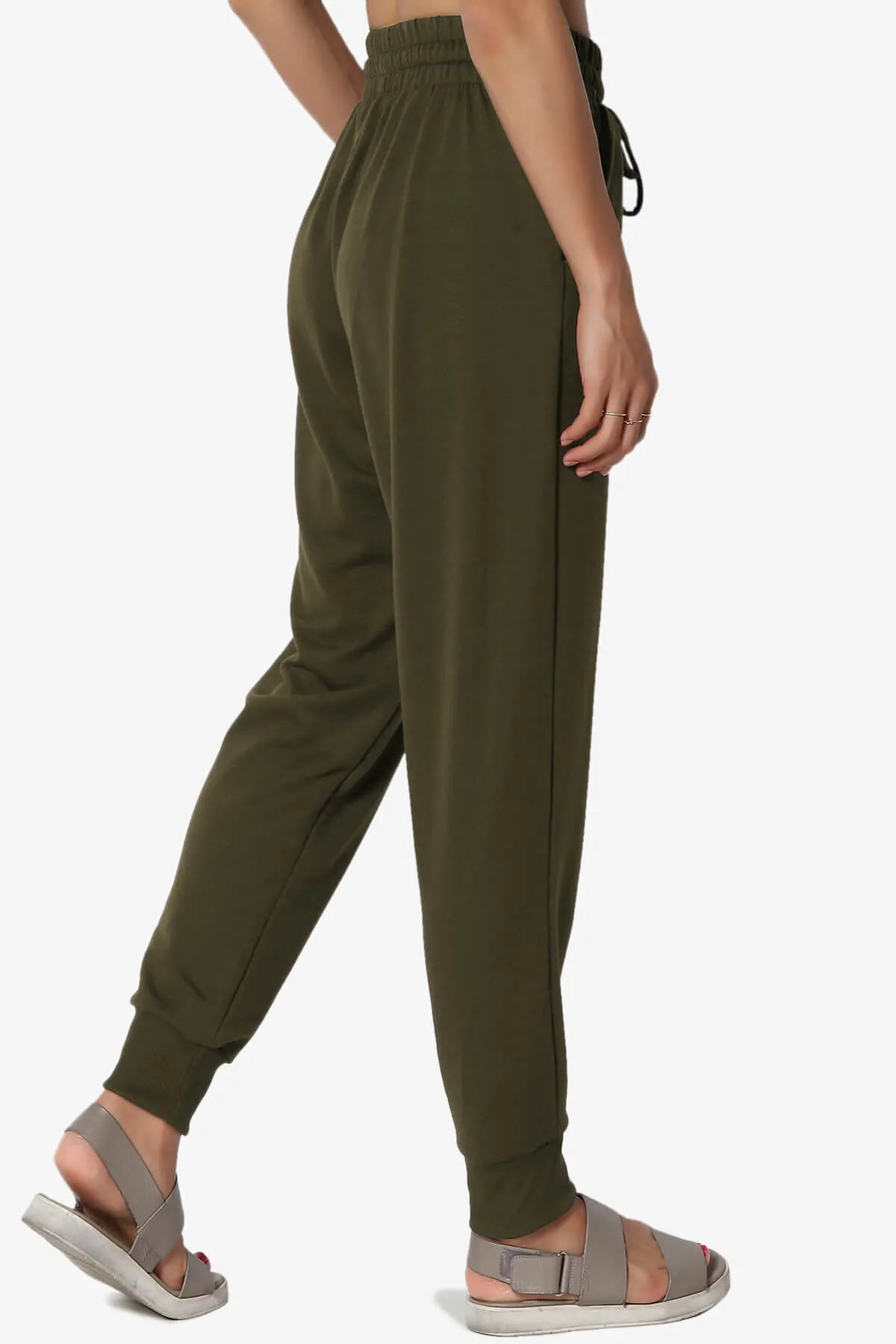 Lanette Drawstring Jersey Jogger Pants