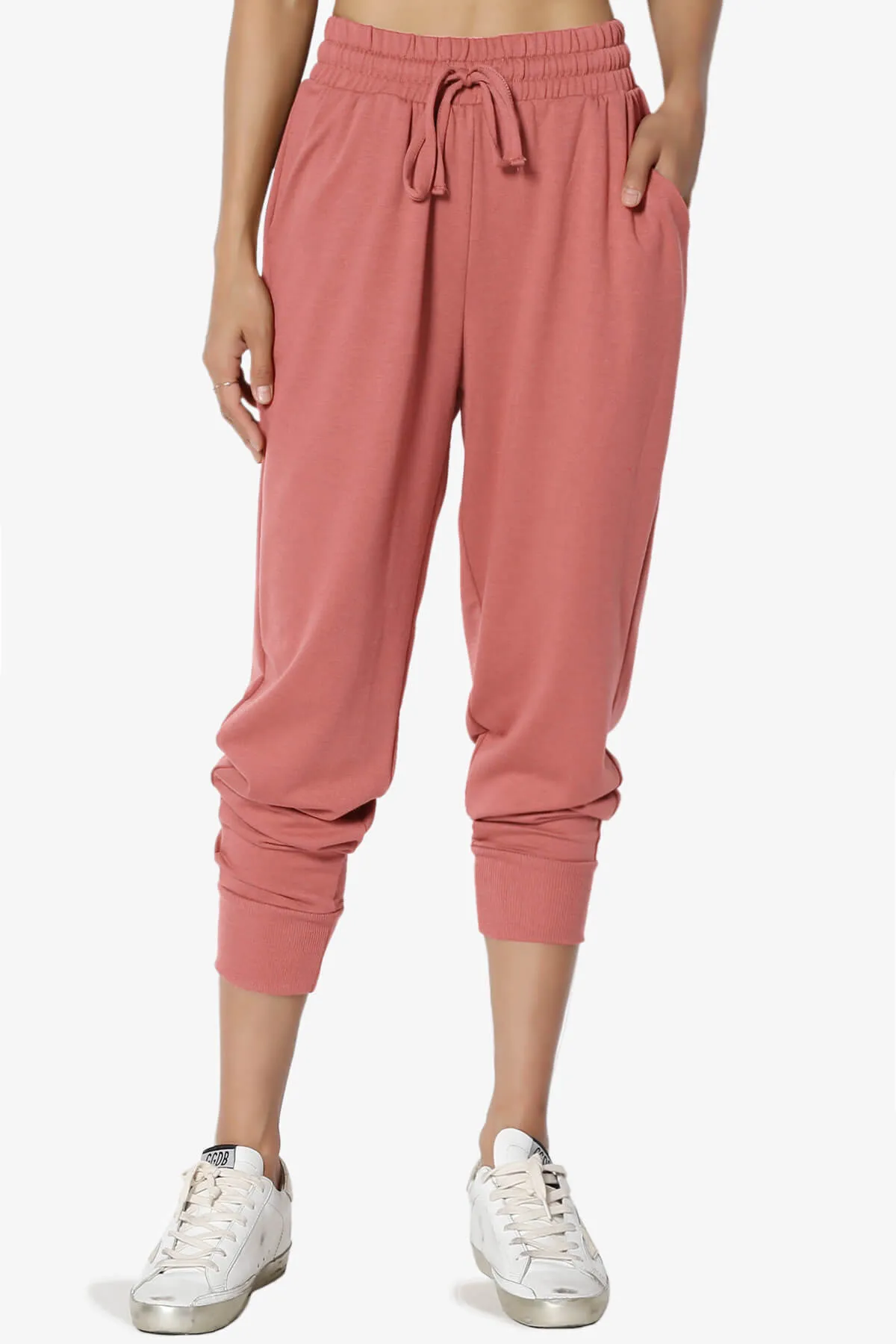 Lanette Drawstring Jersey Jogger Pants