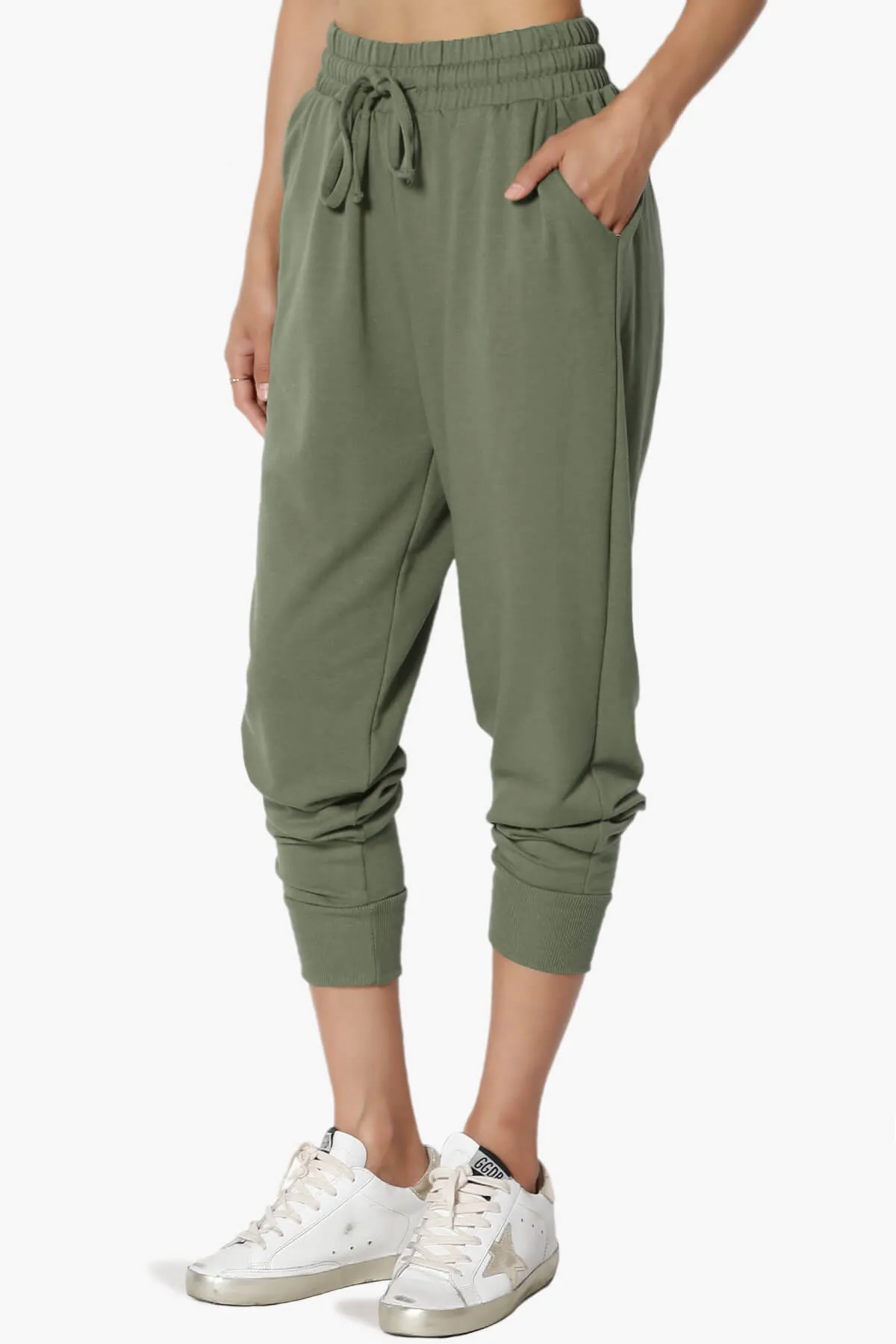 Lanette Drawstring Jersey Jogger Pants