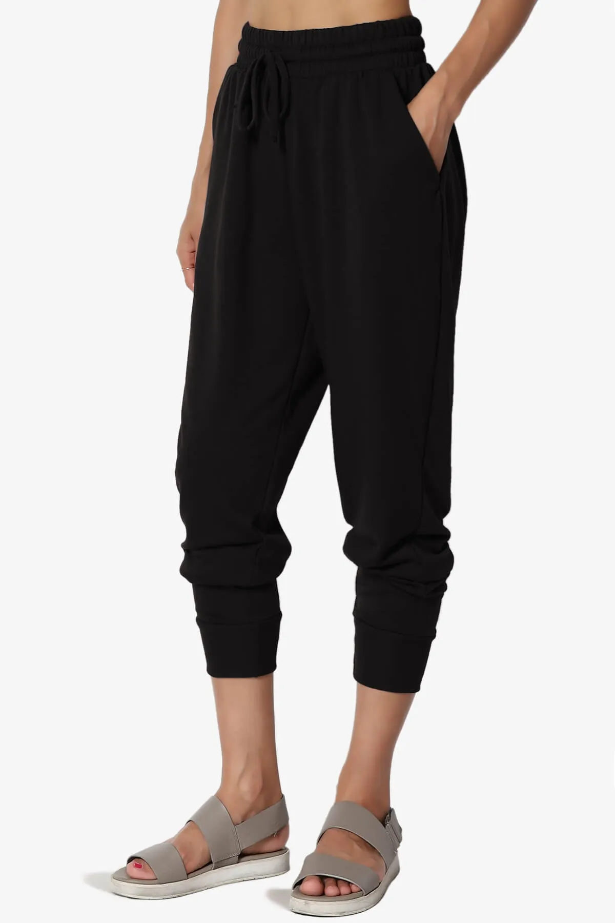 Lanette Drawstring Jersey Jogger Pants