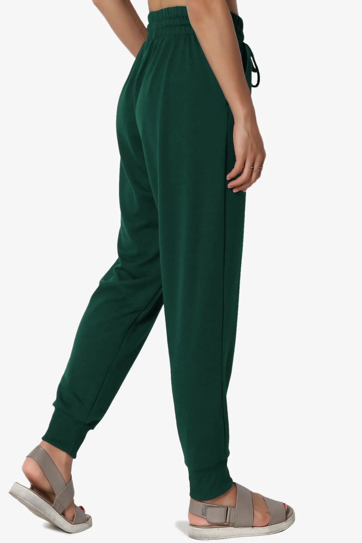 Lanette Drawstring Jersey Jogger Pants