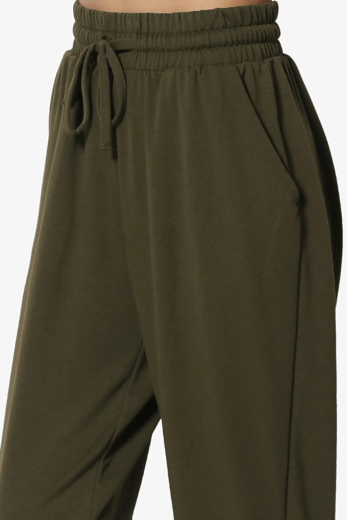 Lanette Drawstring Jersey Jogger Pants