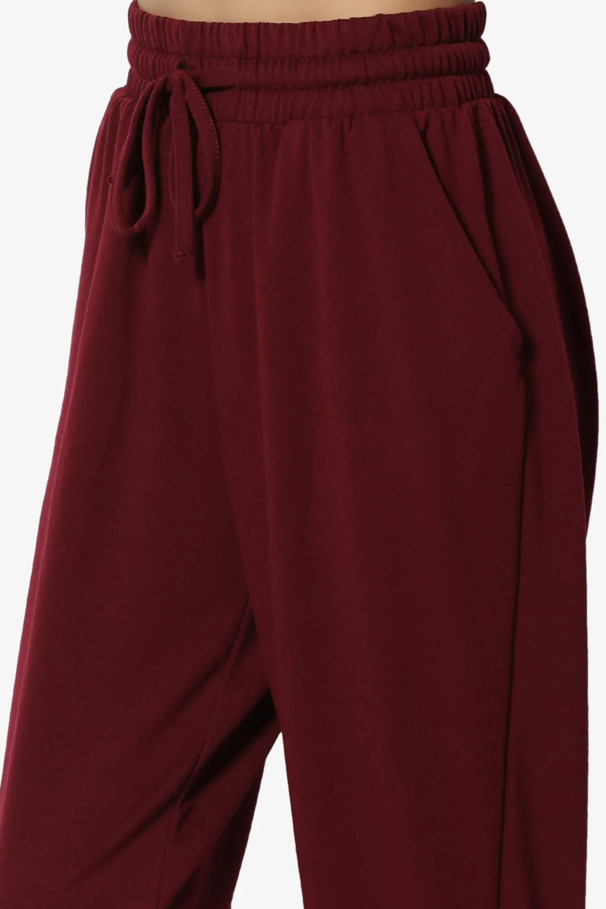 Lanette Drawstring Jersey Jogger Pants