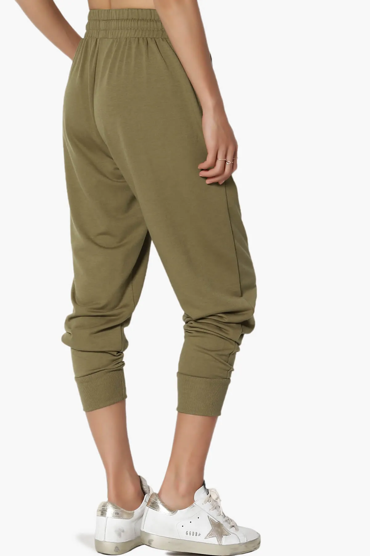 Lanette Drawstring Jersey Jogger Pants