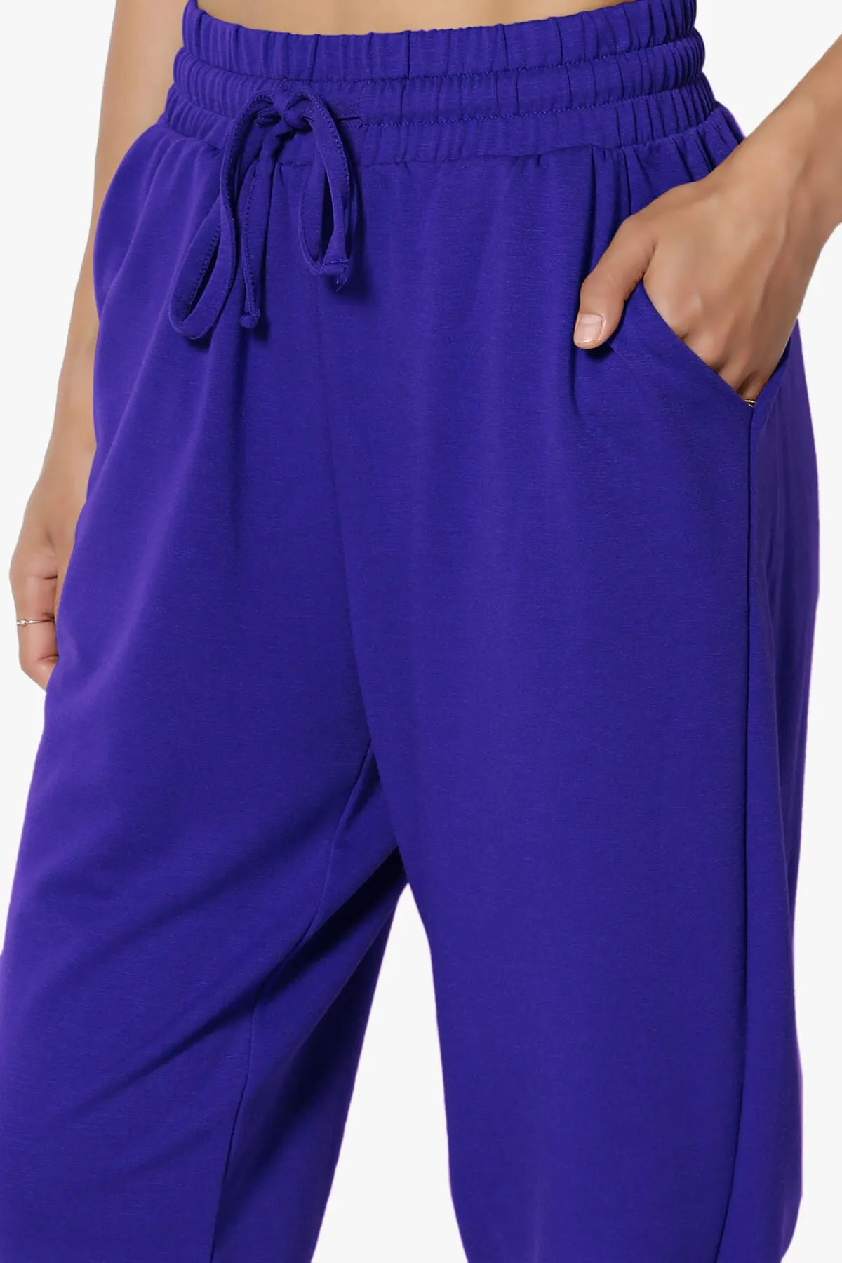 Lanette Drawstring Jersey Jogger Pants